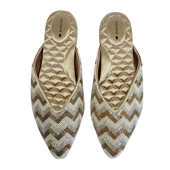 Birdies Swan Crystal Embellished Mules - Picture 1 of 2